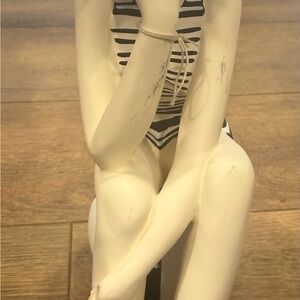 Striped Swimsuit Figurine